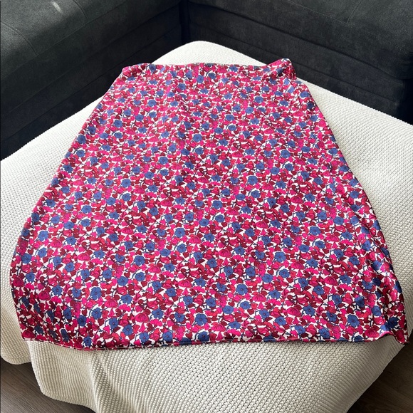 J. Crew Floral Midi Skirt - Gwyneth slip skirt in berry floral - Picture 3 of 10